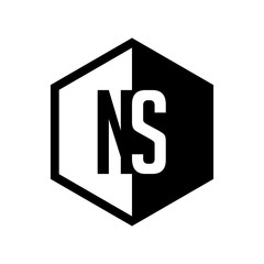 INITIAL hexsagonal HALF LOGO