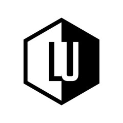 INITIAL hexsagonal HALF LOGO