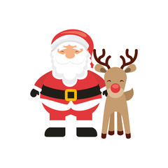 santa claus character icon vector illustration design