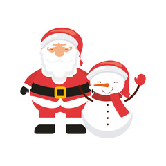 santa claus character icon vector illustration design