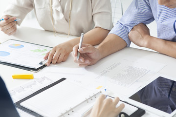 Business people have confirmed the document during the meeting