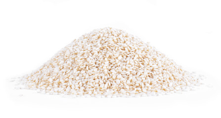 Sesame seeds isolated on white background