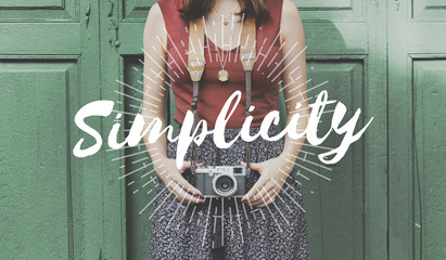 Simplicity Simple Camera Female Graphic Concept