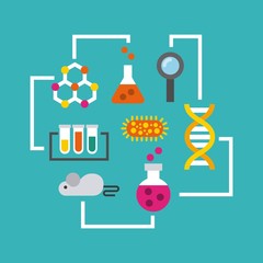 biology and science education line icon vector illustration design