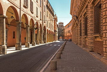 Fototapeta na wymiar Bologna (Italy) - The city of the porches and the capital of Emilia-Romagna region, northern Italy