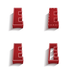 ikona 3D z obrysem zestaw © vempireart