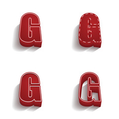 ikona 3D z obrysem zestaw © vempireart