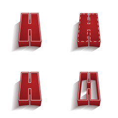 ikona 3D z obrysem zestaw © vempireart