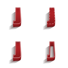 ikona 3D z obrysem zestaw © vempireart