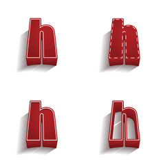 ikona 3D z obrysem zestaw © vempireart