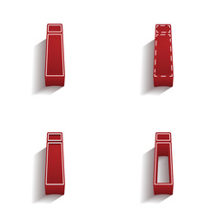 ikona 3D z obrysem zestaw © vempireart