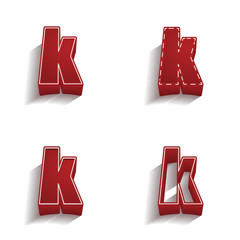 ikona 3D z obrysem zestaw © vempireart