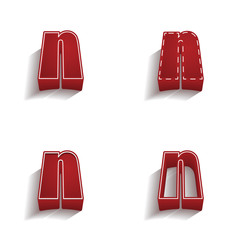 ikona 3D z obrysem zestaw © vempireart