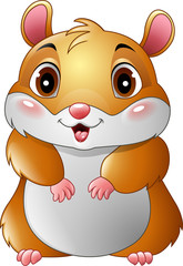 Cute hamster cartoon