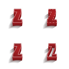 ikona 3D z obrysem zestaw © vempireart