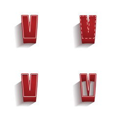 ikona 3D z obrysem zestaw © vempireart