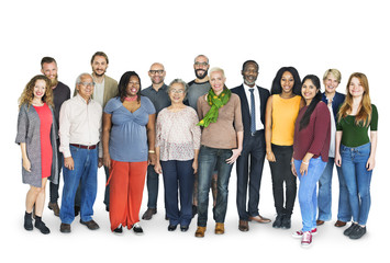 Diverse Group People Standing Concept