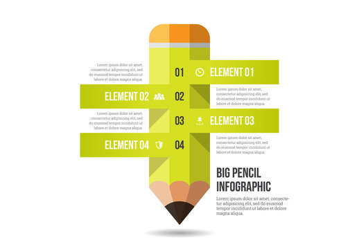 Big Pencil Infographic