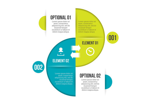 Circle Split Infographic
