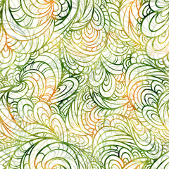 Fototapeta na wymiar Abstract watercolor shapes seamless pattern