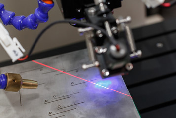 High precision CNC laser cutting metal sheet - 123183203