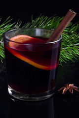 Glass of mulled wine