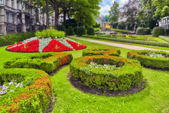 Garden of Small Sablon (Jardin du Petit Sablon), Brussels, Belgi