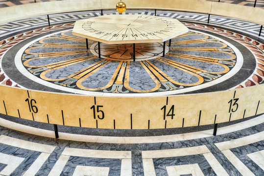 Foucault's Pendulum Inside Of French Mausoleum For Great People