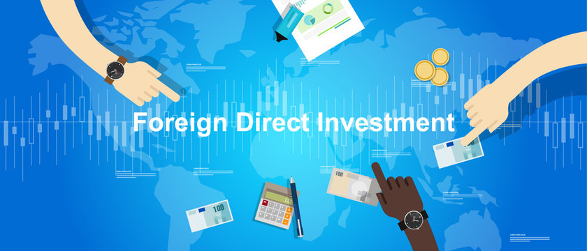 FDI Foreign Direct Investment Concept
