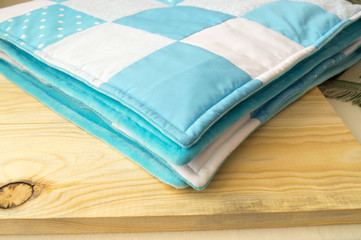 stitched stuffed blanket for babies