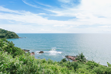 Blue sky -, Mountain and Sea View at Viewpoint