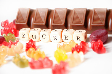 Zucker, ungesund, Süssigkeiten, Gefahr für Übergewicht