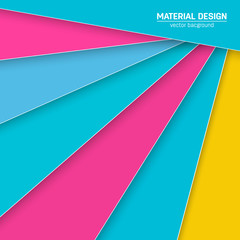 Vector material design background. Abstract creative concept layout template. For web and mobile app, paper art illustration design. style blank, poster, booklet. Motion wallpaper element. Flat ui.