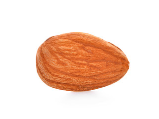 almonds isolated on white