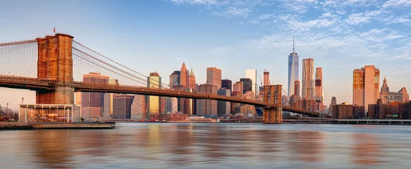 Fotobehang De horizon van Manhattan, de Stad van New York. © TTstudio