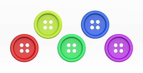 Colorful Tailor's Buttons Set