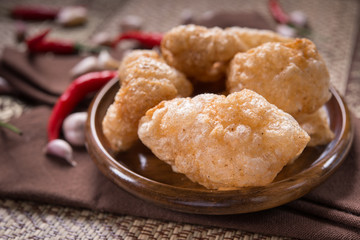 Crispy Pork Skin,asia style food.