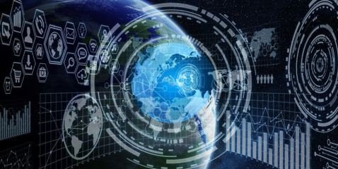 Global network and data exchange over the world