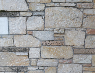 gray stone wall closeup