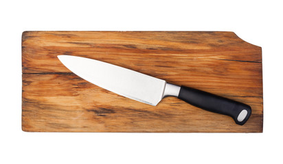 Knife on a cutting board