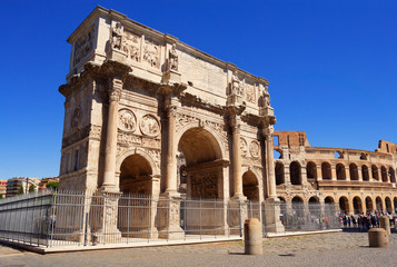 Arch of Constantine and The Colosseum