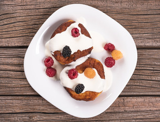Delecious cheese-and-curd cake