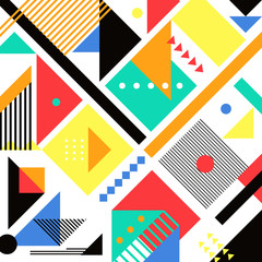 Geometric pattern background. Applicable for covers, placards, posters, flyers and banner design. Vector illustration.