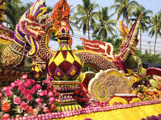 Chiang Mai, Thailand - 7 February 2015: Flower Festival