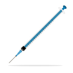 Fototapeta premium Realistic syringe vector