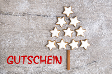 Gutschein-Weihnachtlicher Hintergrund
