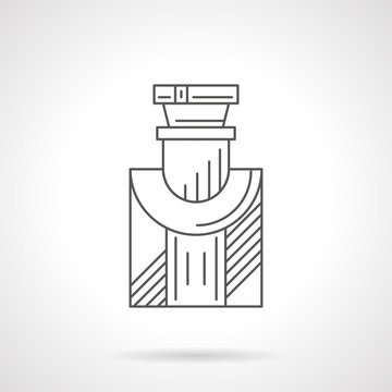 black line art perfume bottle clip art preview