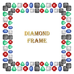 Diamonds square frame