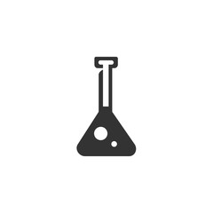 Flask icon isolated on a white background