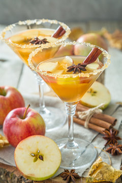 Apple Cocktail With Cinnamon And Anise